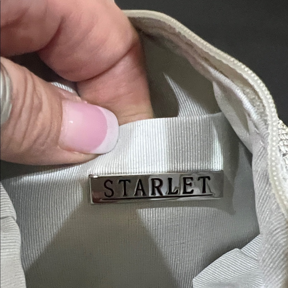 Starlet | Silver Rhinestone Mini Bag - Picture 6 of 13